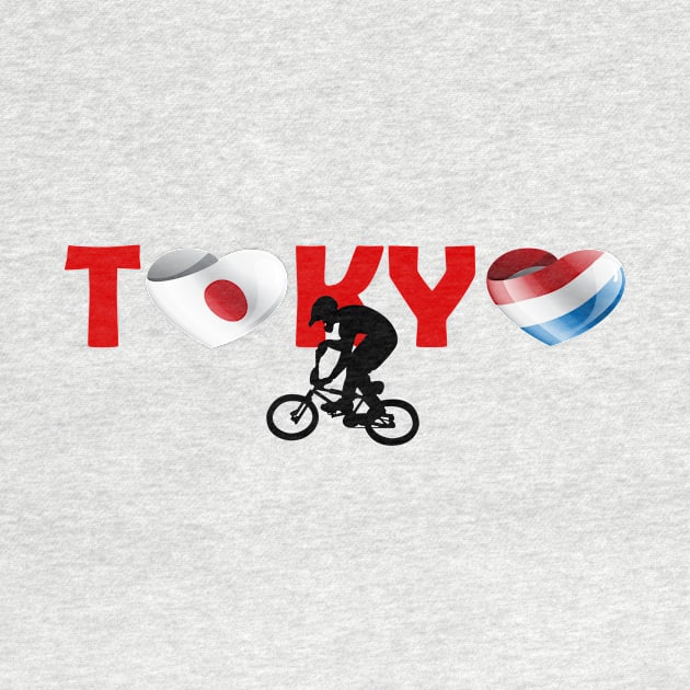 Sports games in Tokyo: BMX team from Netherlands (NL) by ArtDesignDE